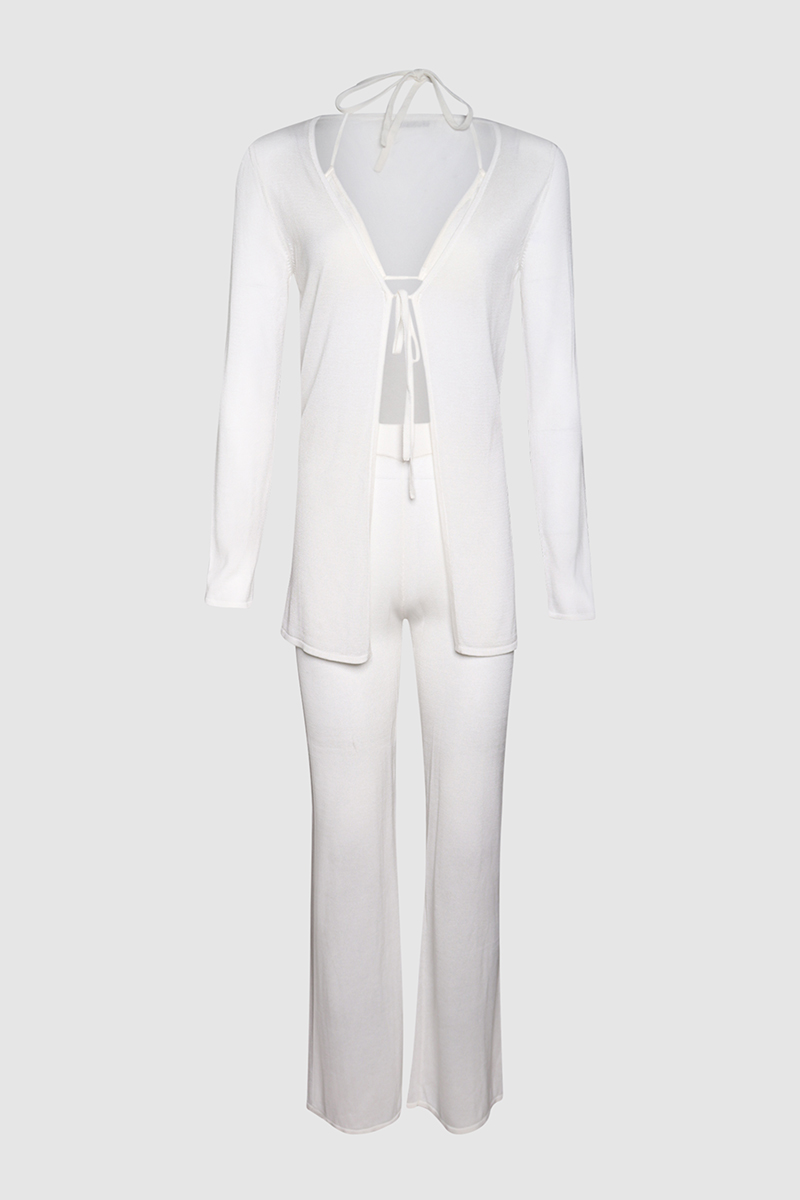 3 Piece Tencel Knit Tie Set