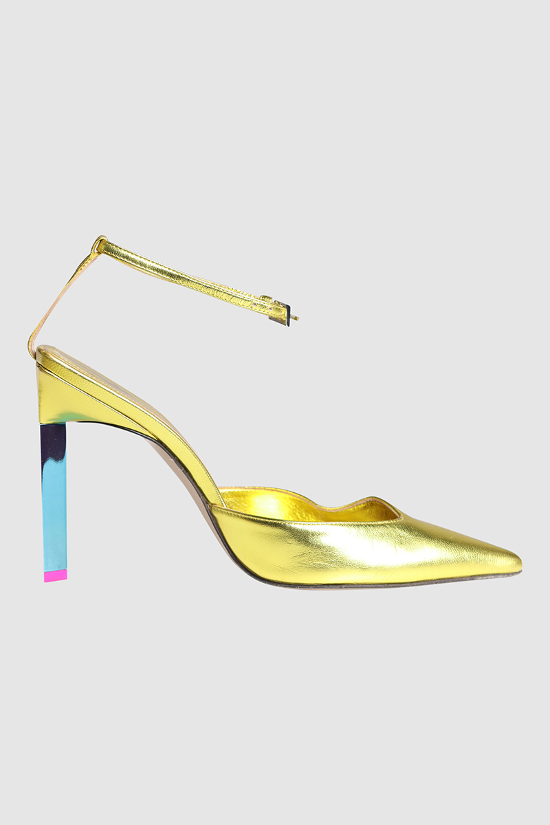 Perine Gold Pumps