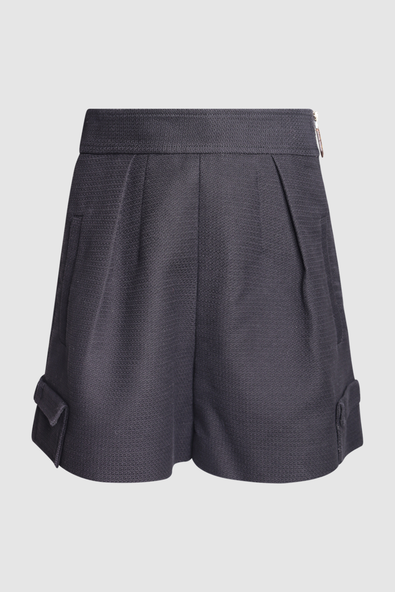 High Waisted Cotton Shorts