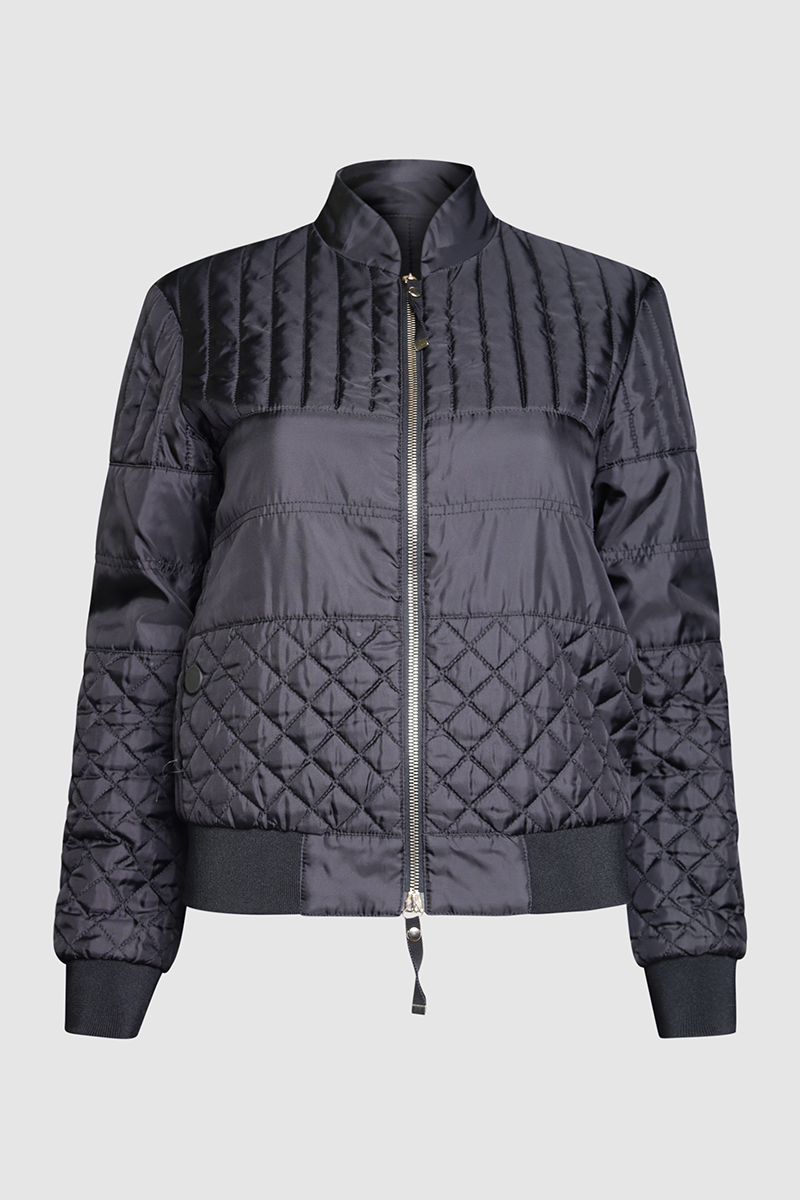 Quilted Bomber Jacket