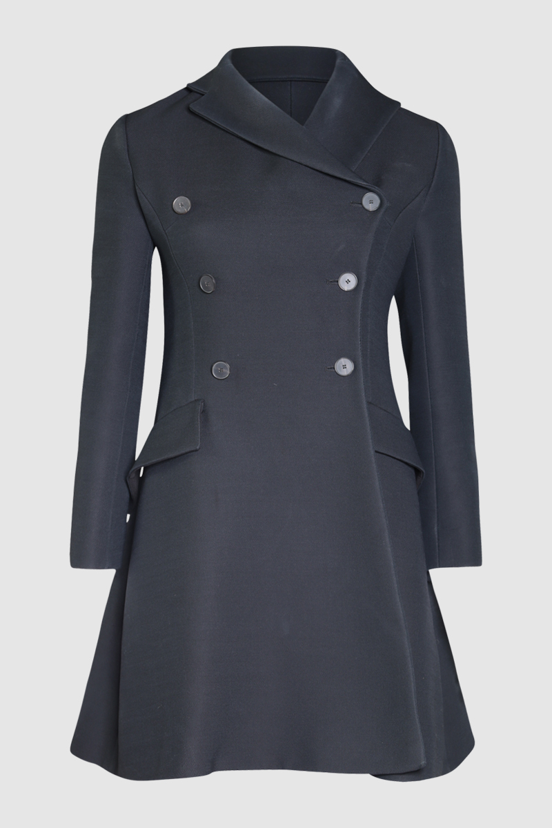 Double Breasted Flared Coat