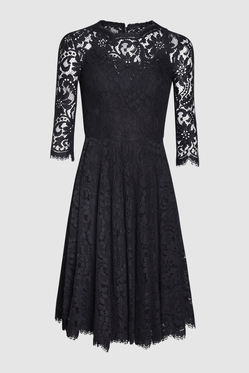 Lace Long Sleeve Dress