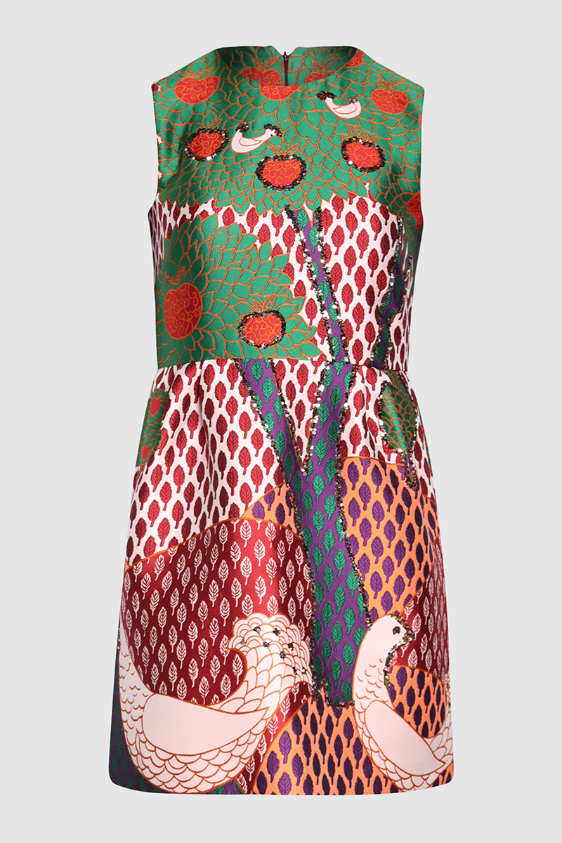 Fantasy Landscape Jacquard Dress