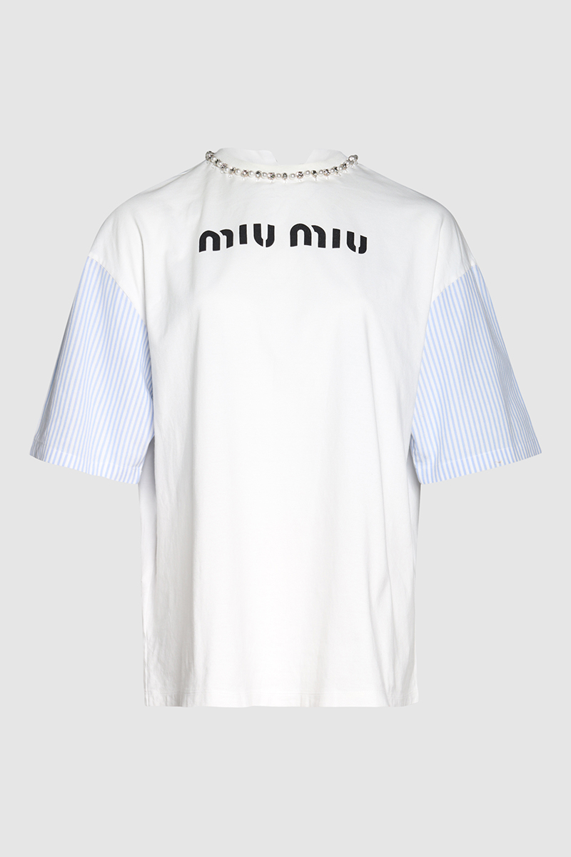 Crystal Necklace Logo T-Shirt