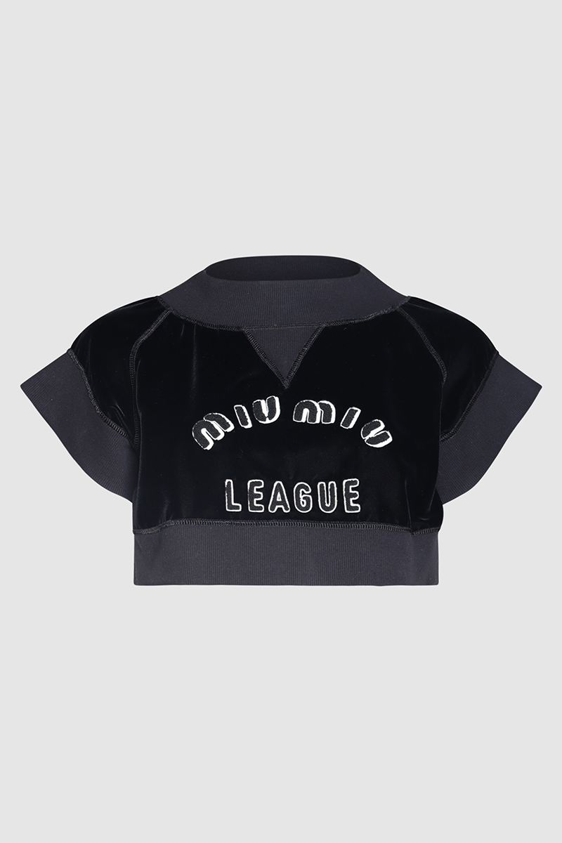 Club Sweatshirt In Velvet