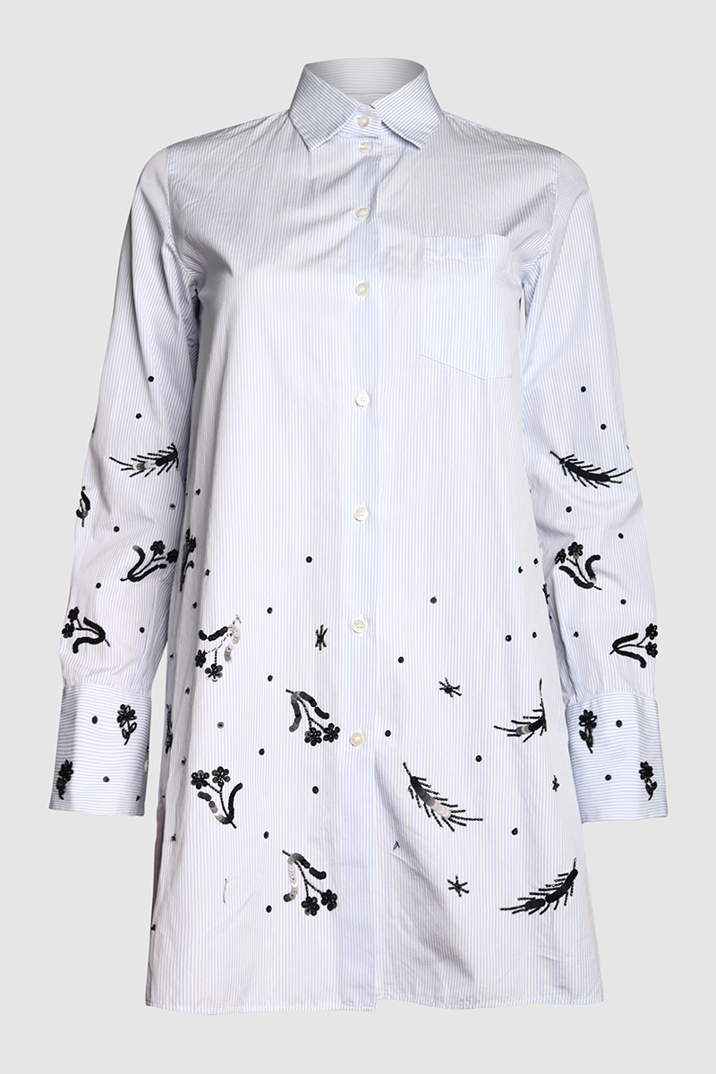 Embellished Cotton Shirt
