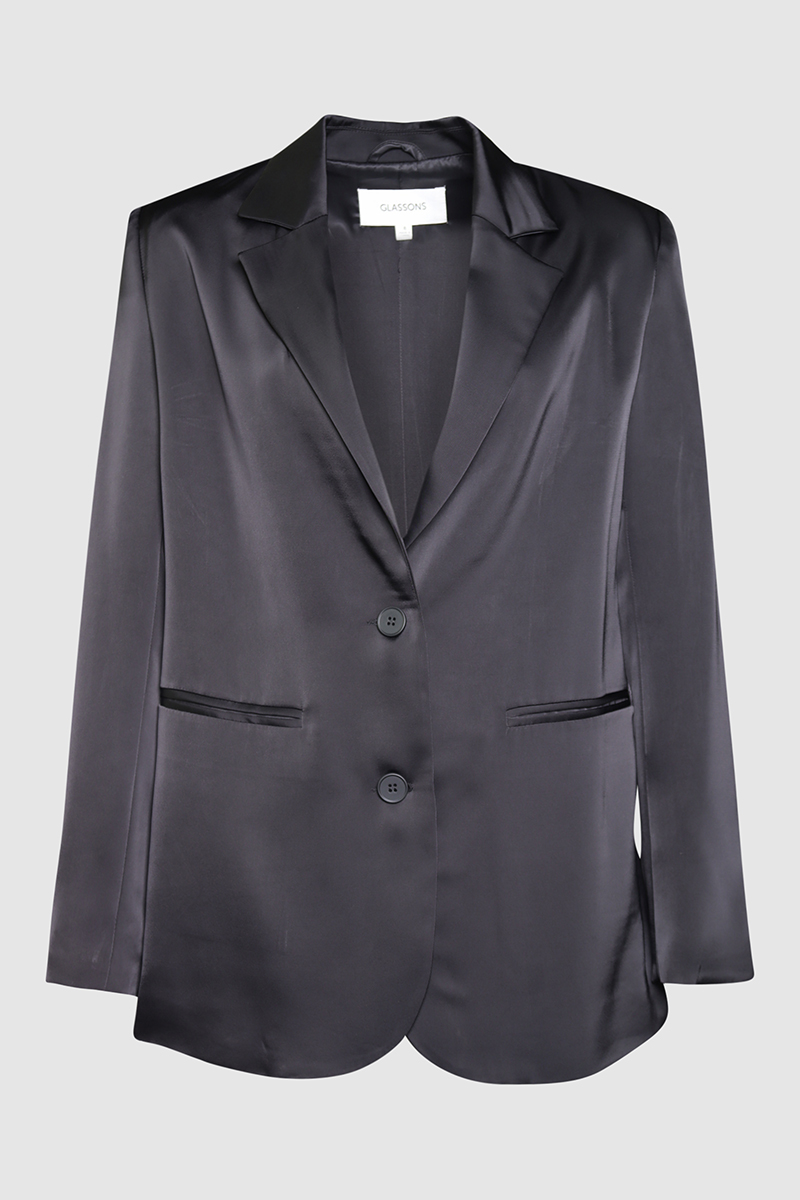 Satin Oversized Blazer
