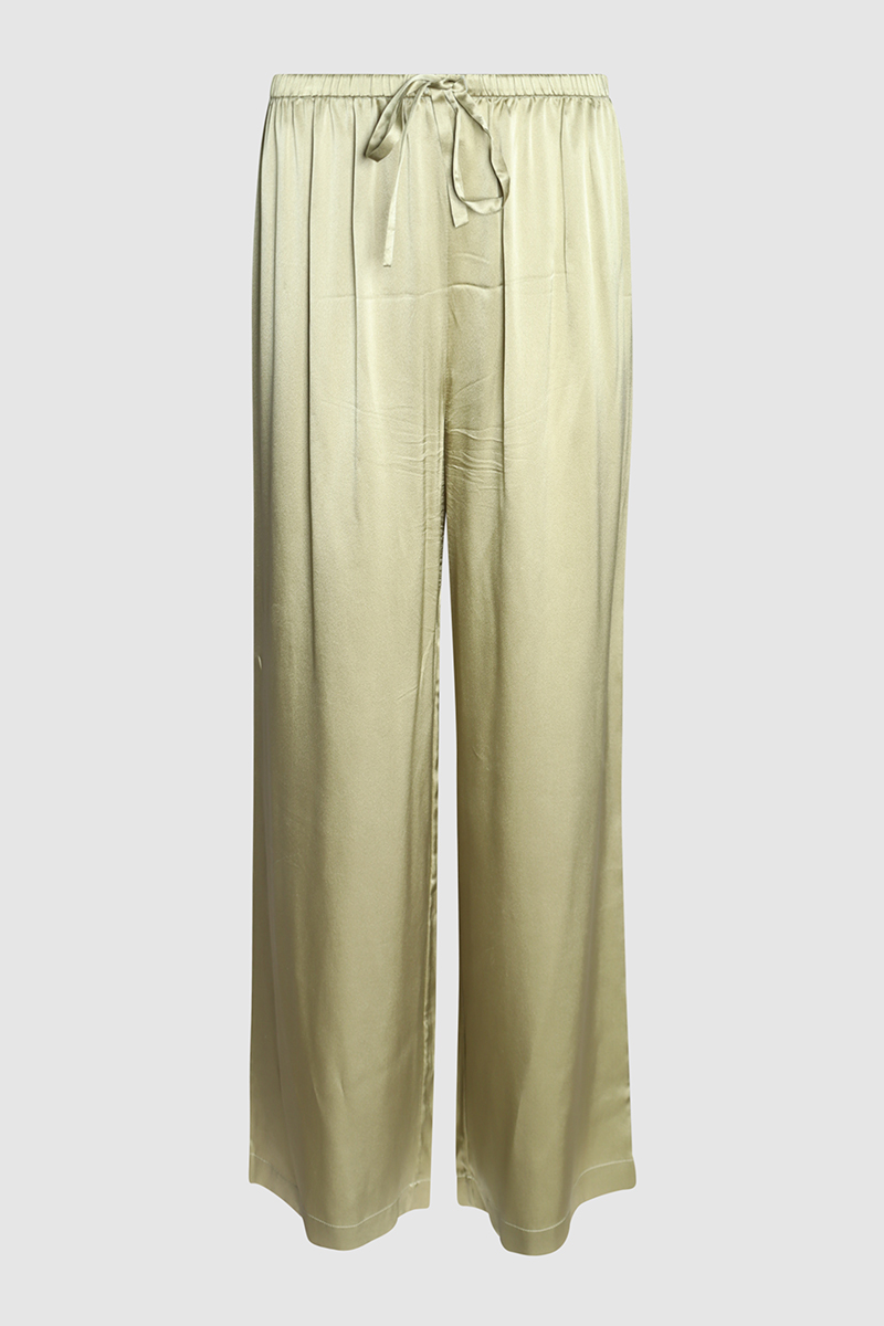Silk Drawstring Pants