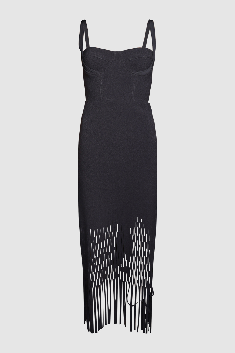 Radiance Rib Braid LS Dress