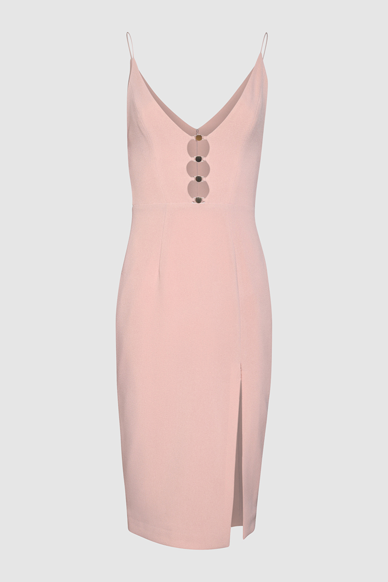 Crepe Link Midi Dress