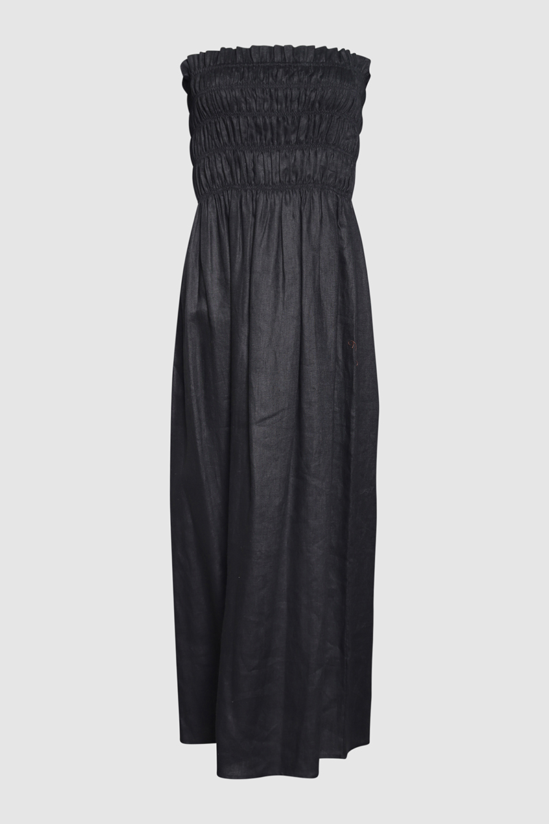 100% Linen Midi Dress