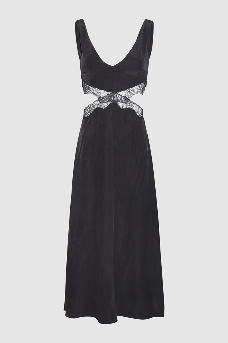 Alma Silk Cut Out Dress