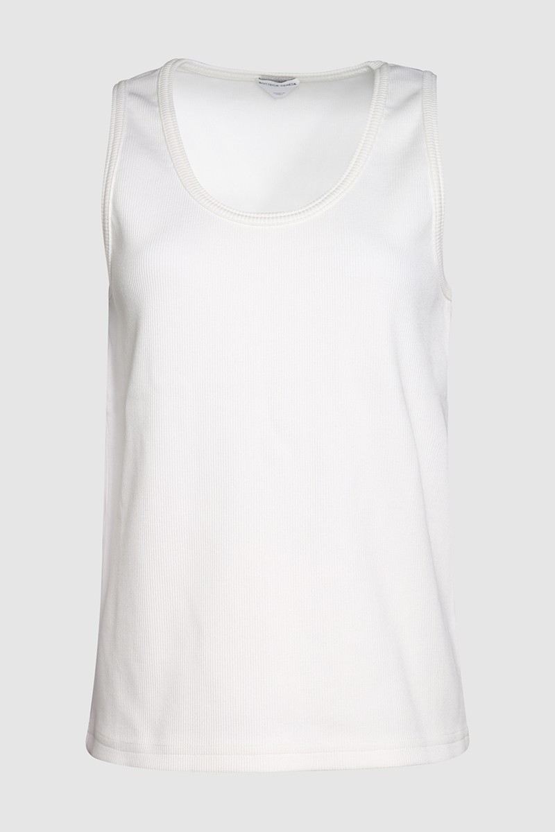 Stretch Rib Cotton Tank Top