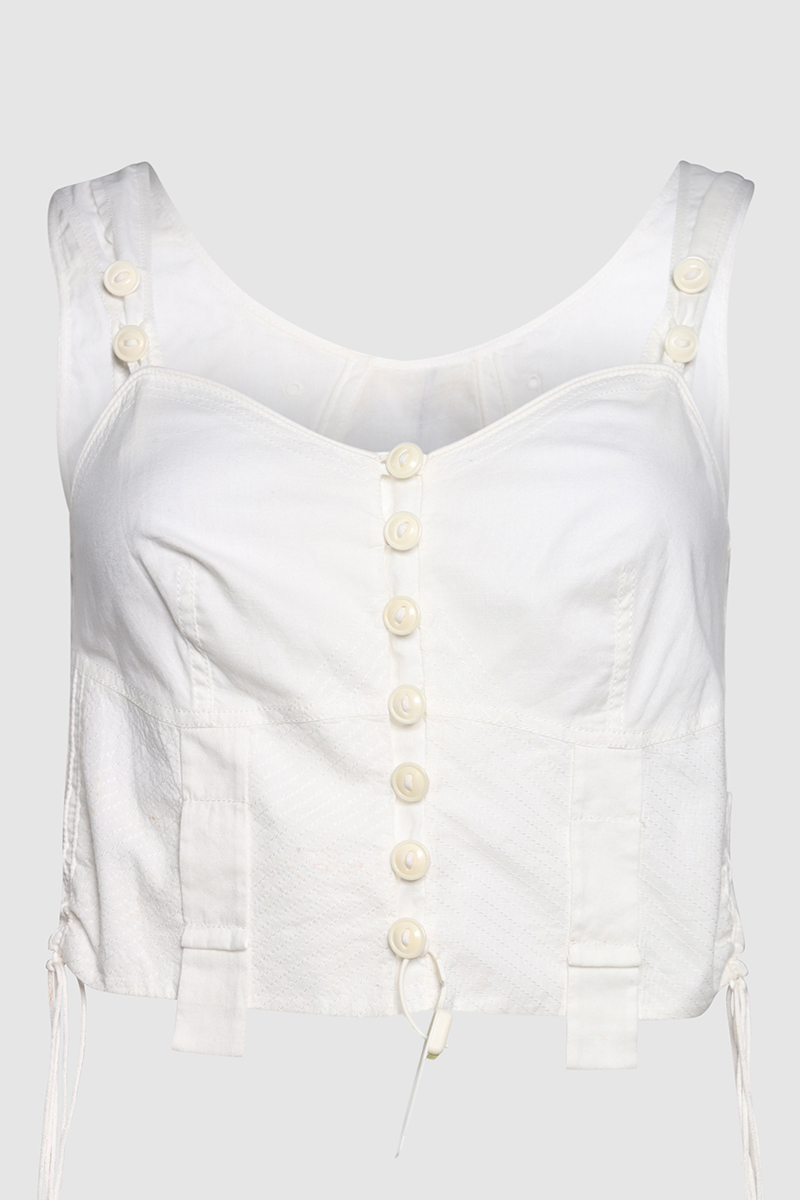 Button Front Cotton Top