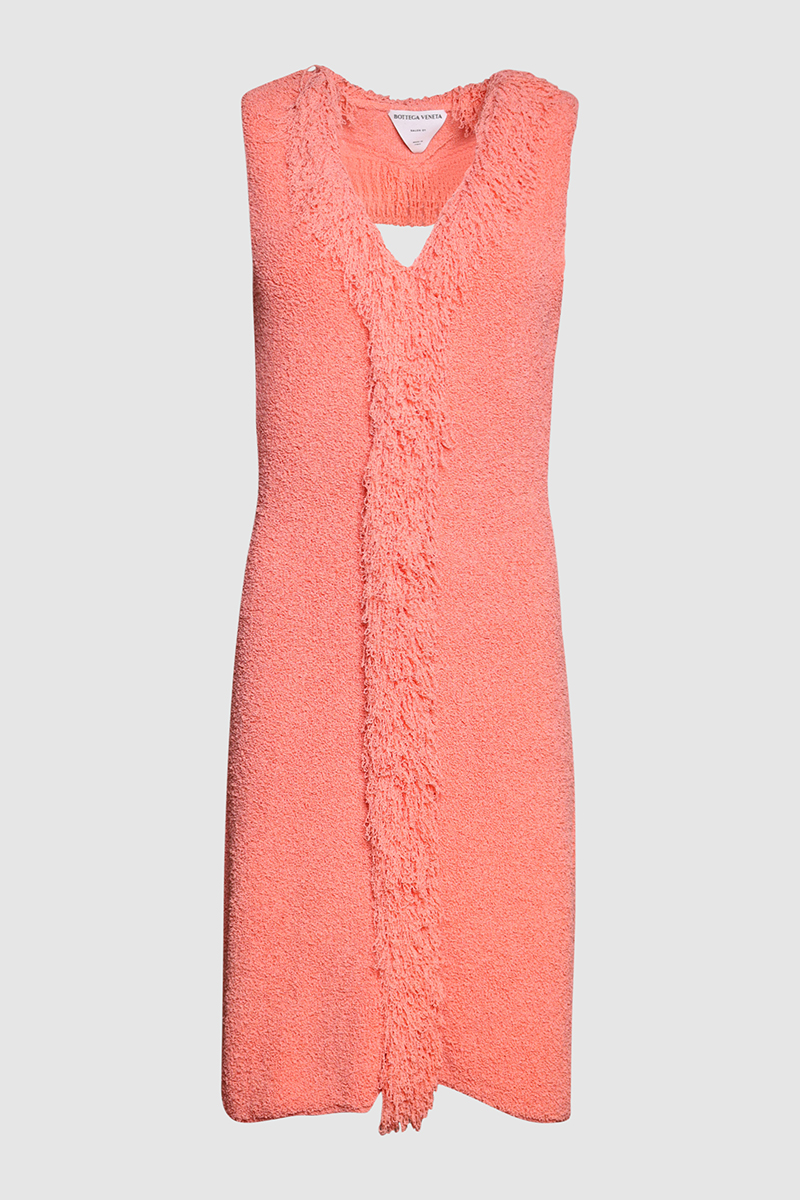 Fringe Terry Mini Dress