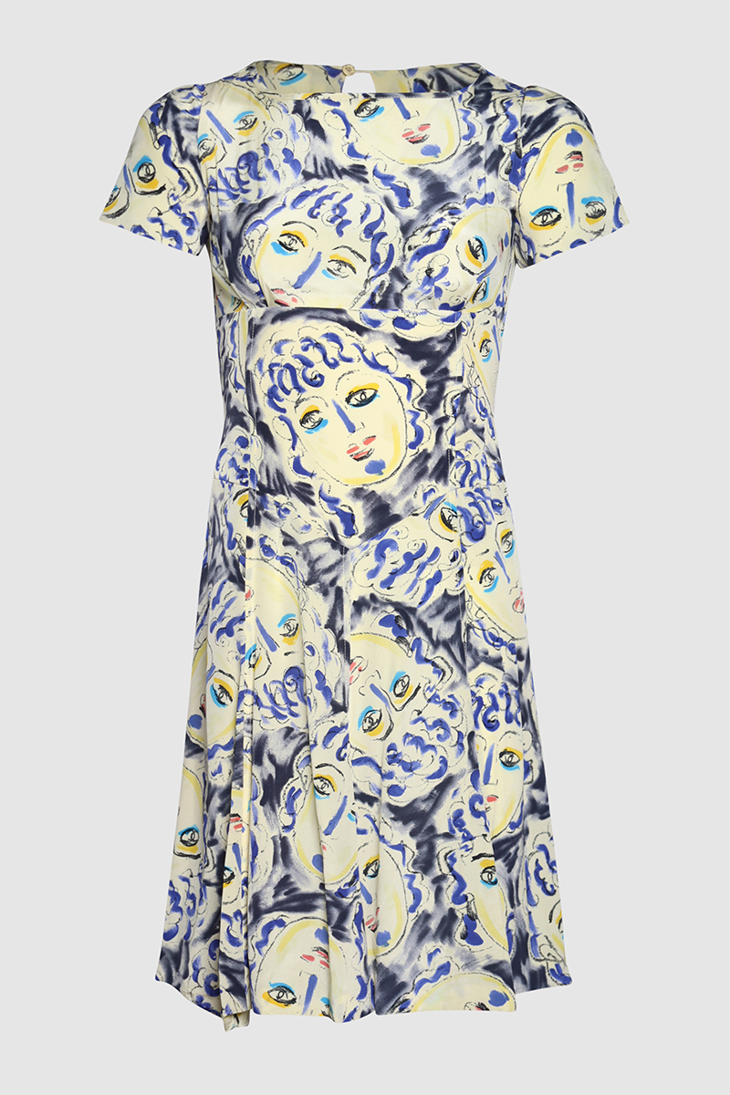 Vintage Logo Silhouette Mini Dress