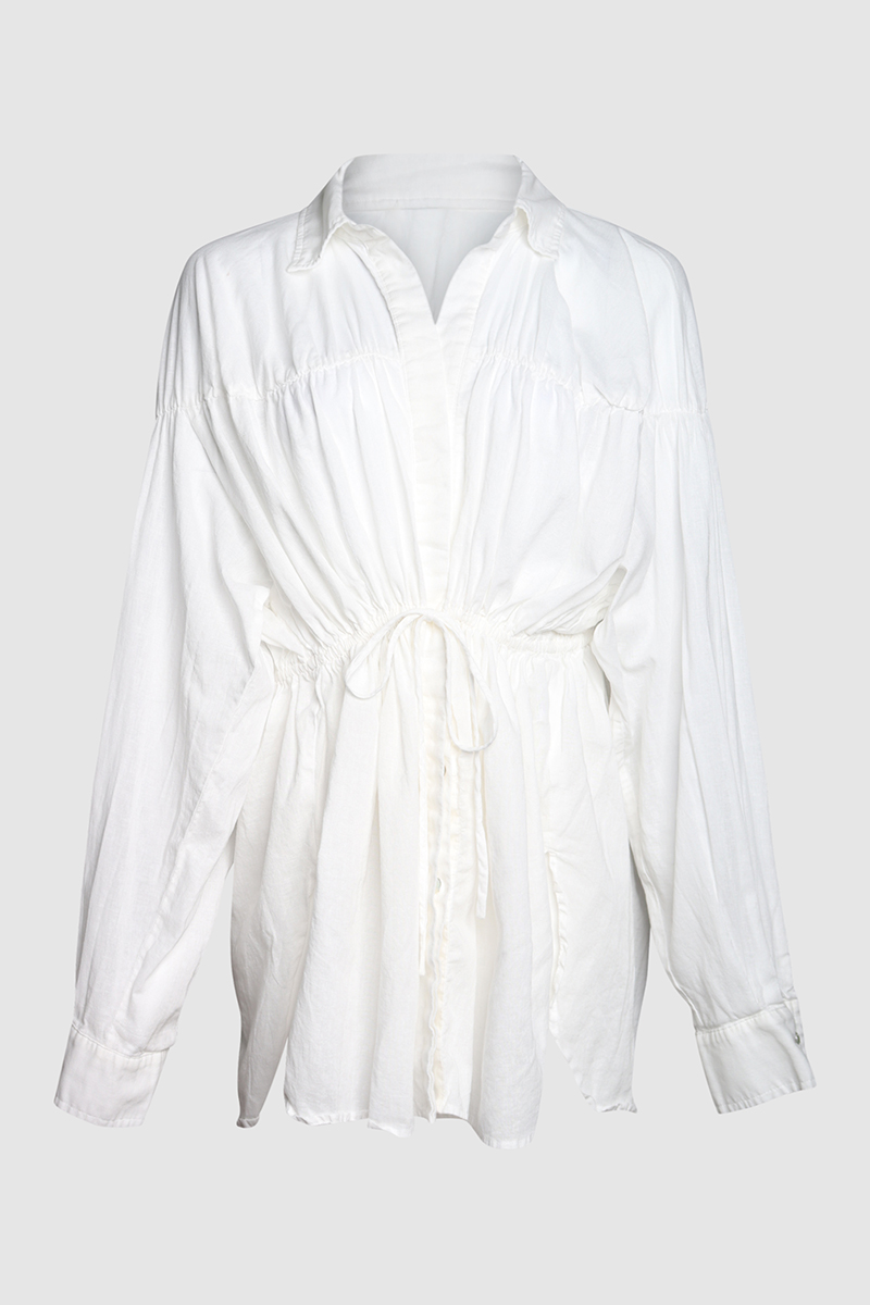 Floyce Linen Long Sleeve Top