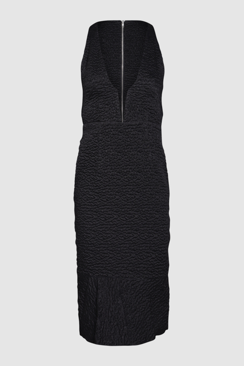Cloque V Pencil Dress
