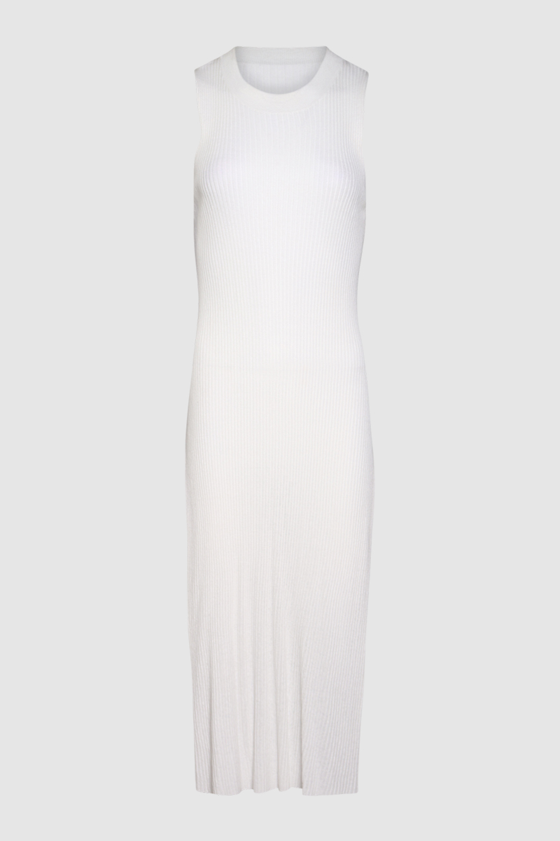 Sheer Crepe Knit Dress