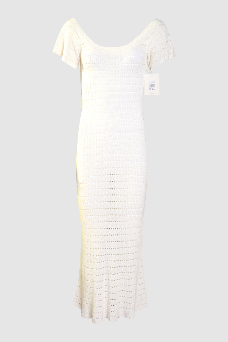 Crochet Scoop Neck Dress