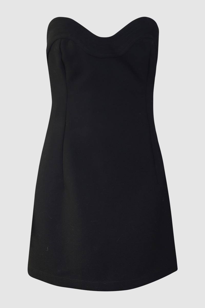 Wave Strapless Mini Dress