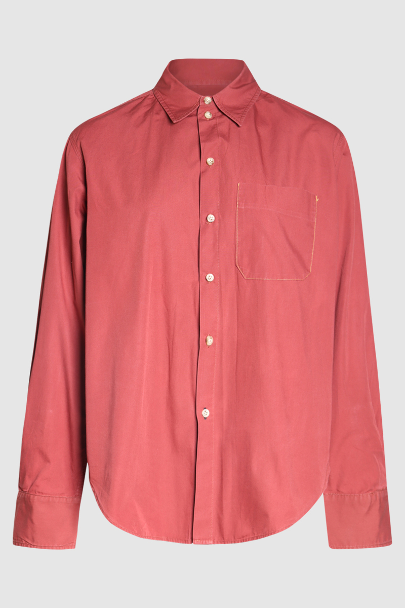 Contrast Button Detail Shirt