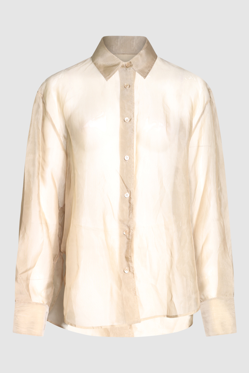 Peri Silk-Blend Chiffon Shirt