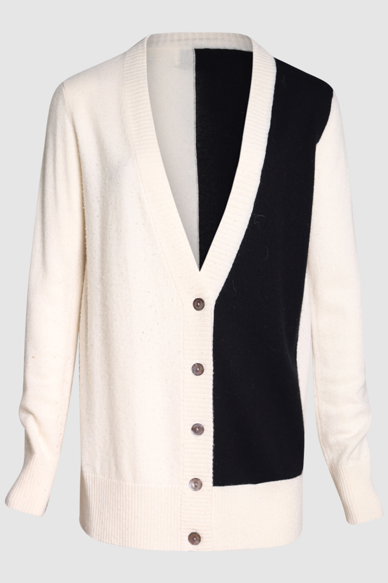 Typhon Two Tone Cashmere Sweater