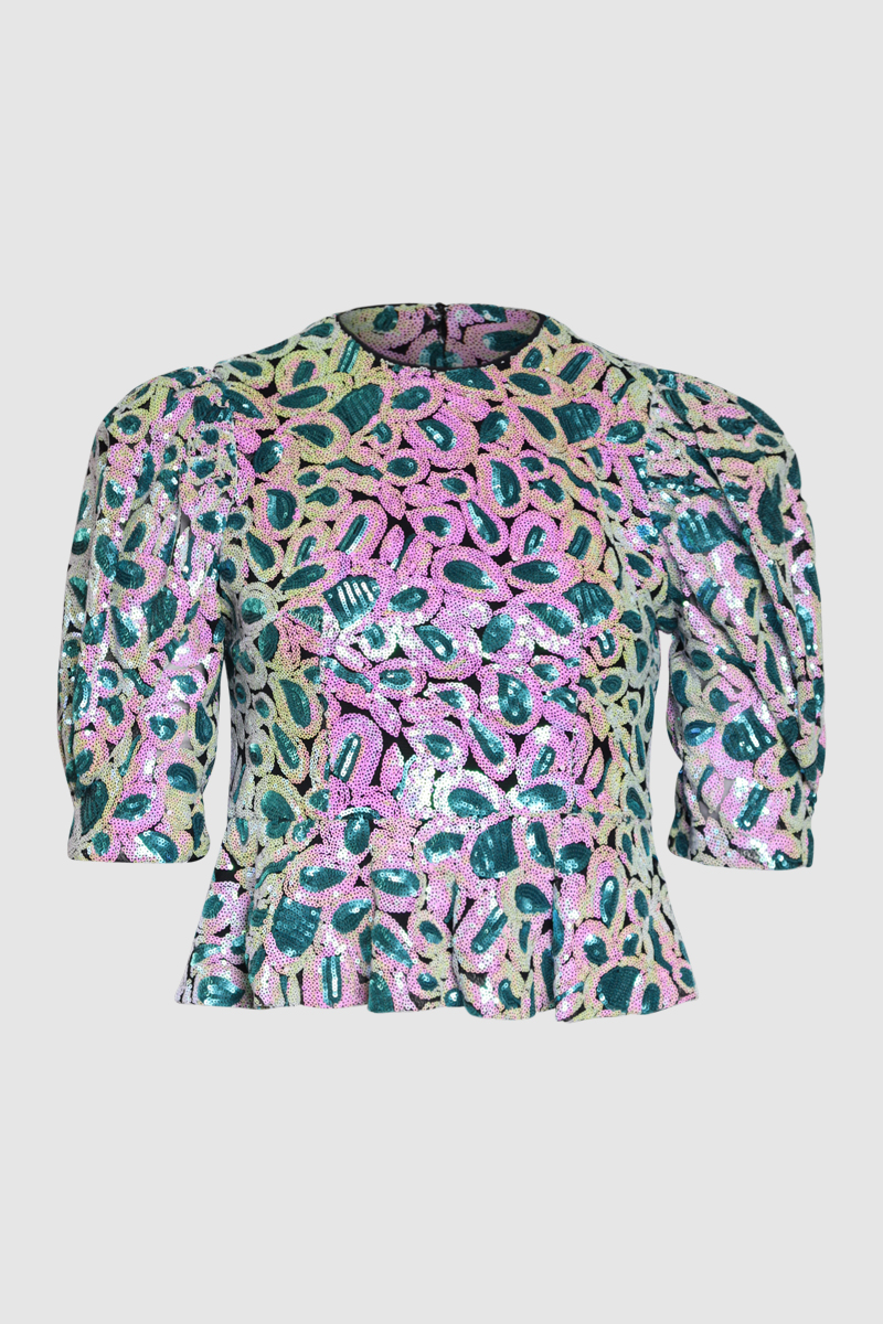 Christina Sequin Top
