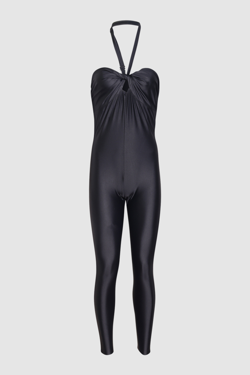 Halter Casuit With Twist Detail
