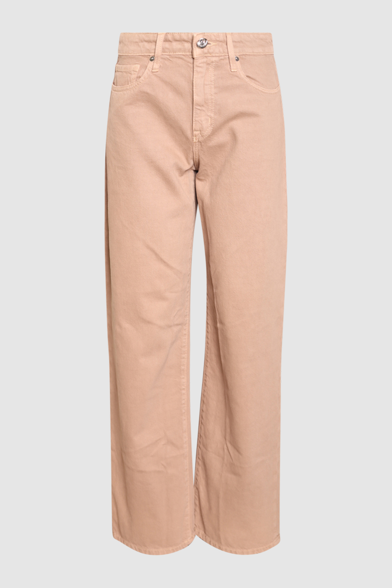 Olive Mid Slouchy Wide Jeans