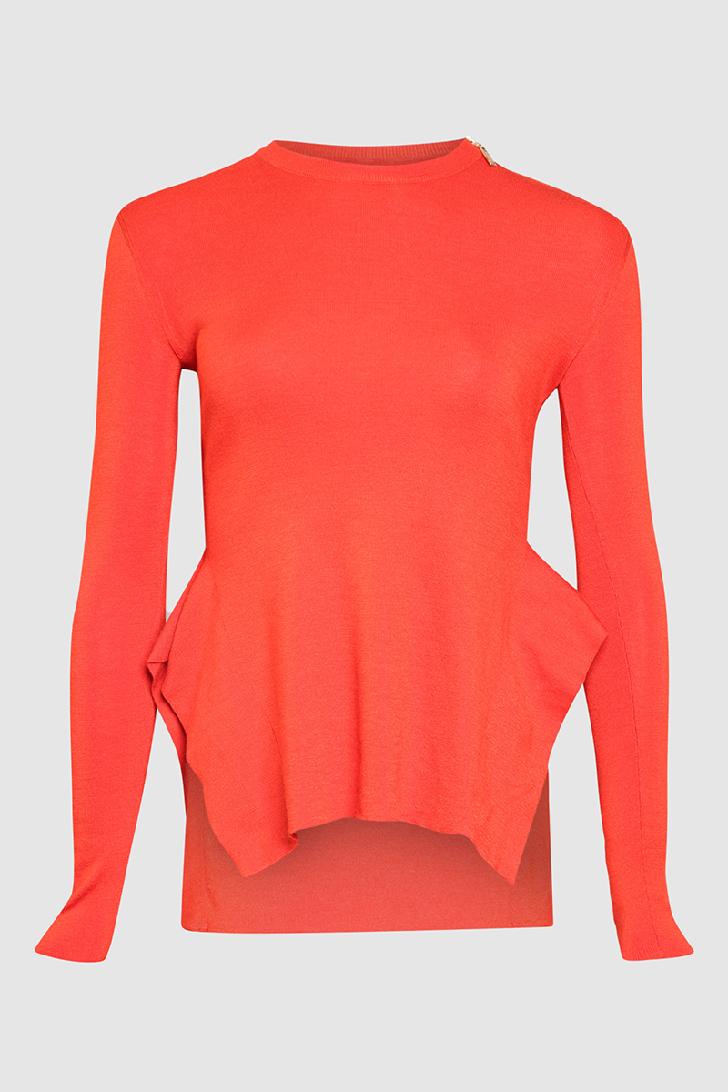 Zip Shoulder Sweater