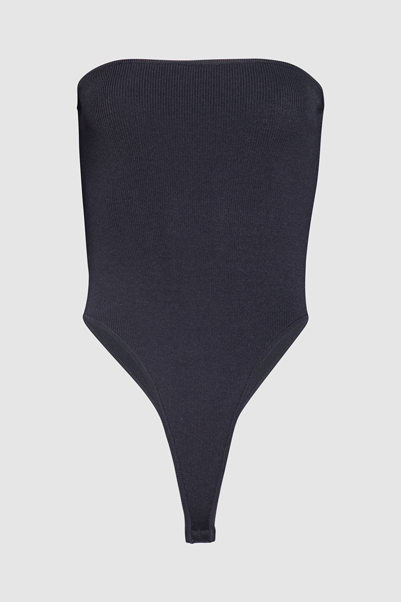Compact Knit Strapless Bodysuit