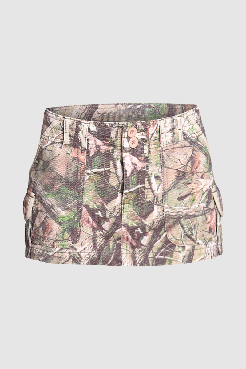 Tactical Cargo Mini Skirt