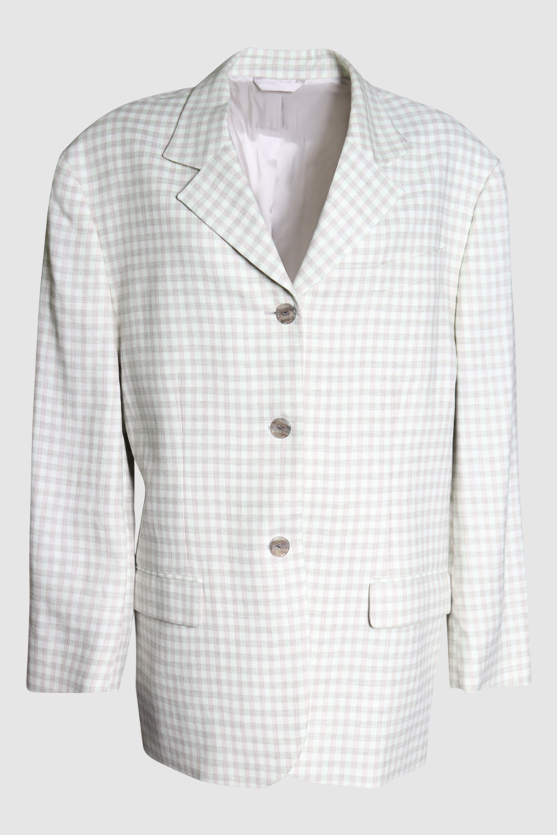 Gingham Blazer