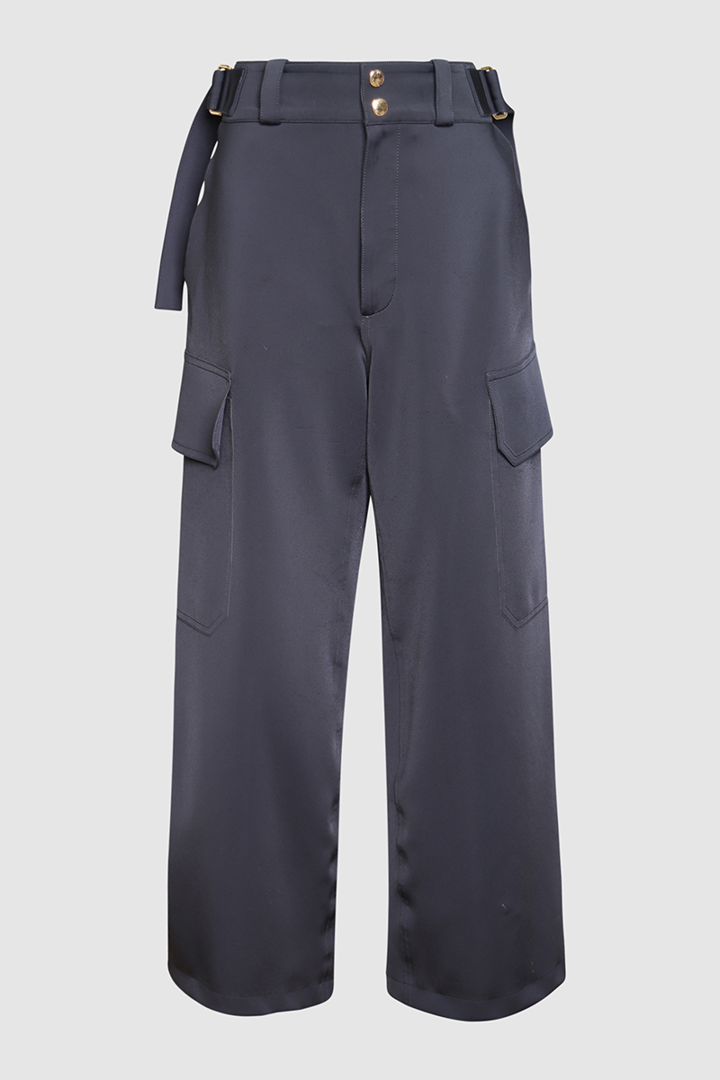 Belted Wide Leg Pants