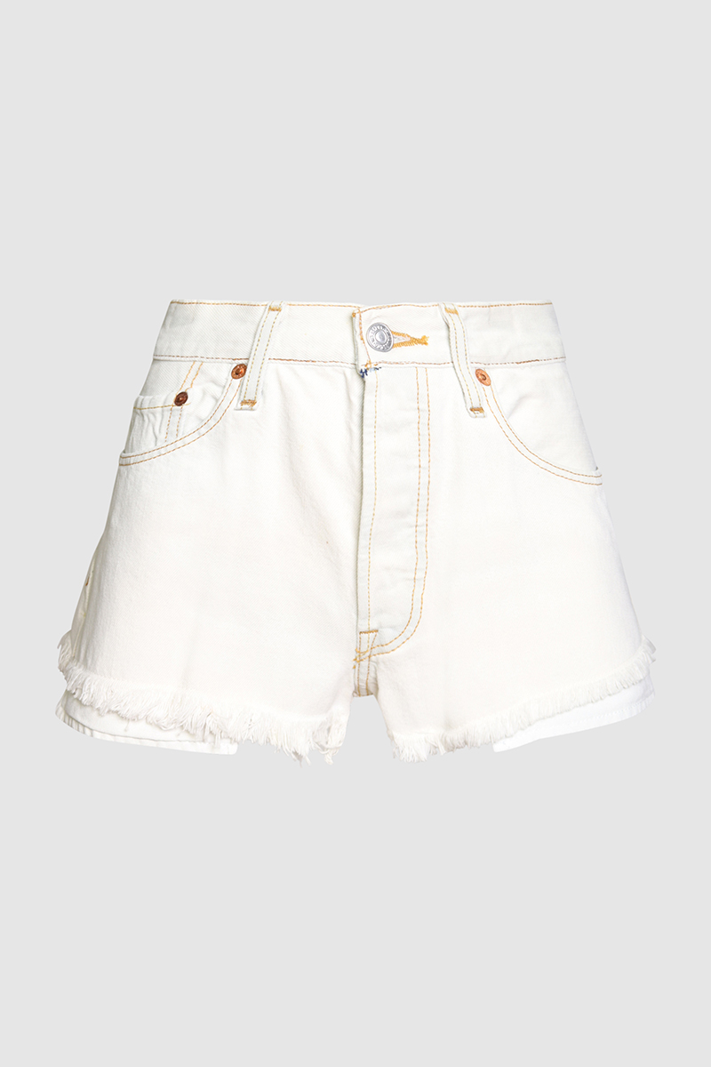 Frayed Denim Shorts