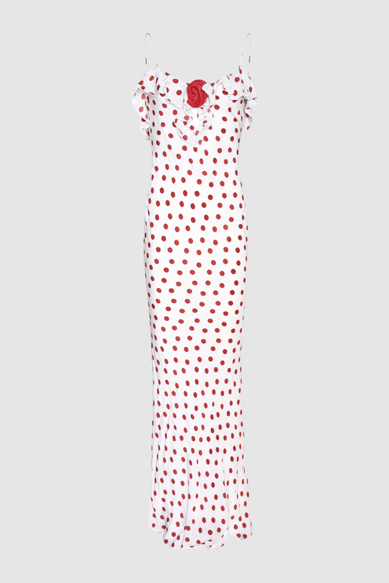 Esperanza Polka Dot Maxi Dress