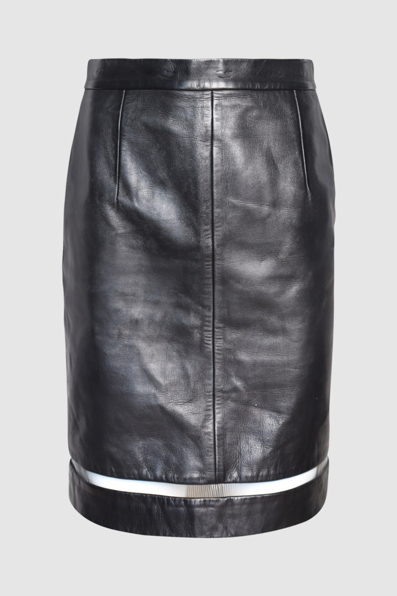 Leather Midi Skirt