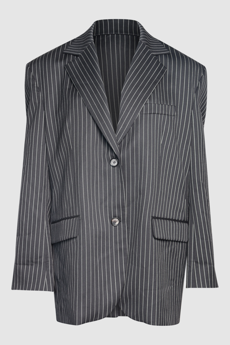 Oversized Wool Twill Blazer