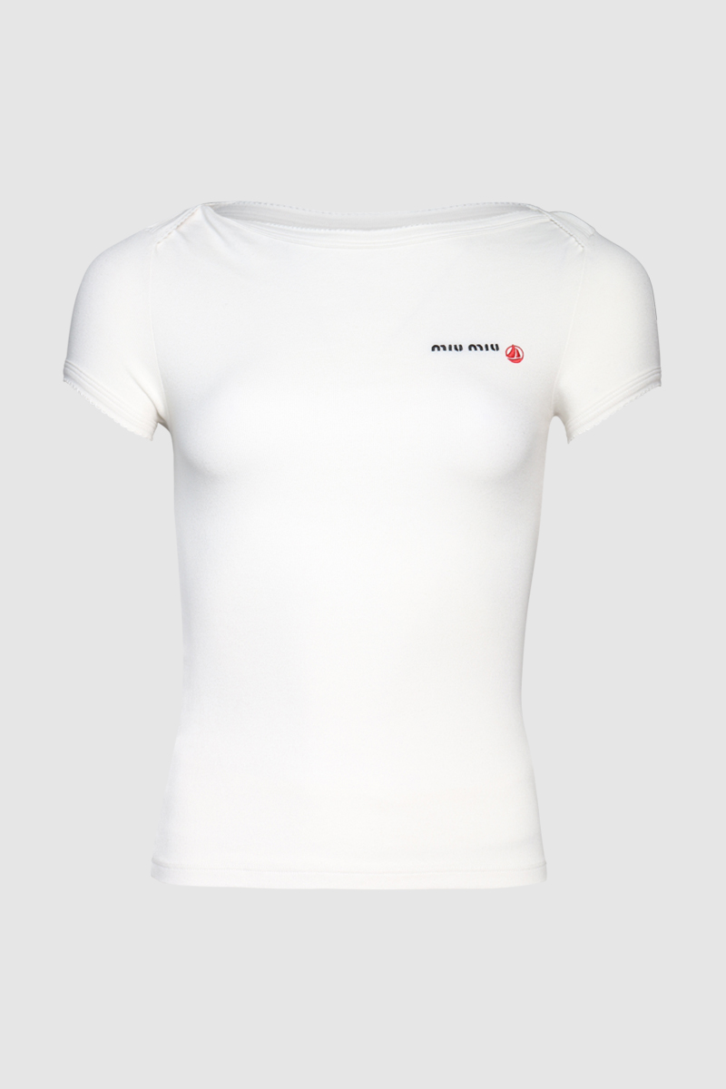 Petite Stretch Jersey Top