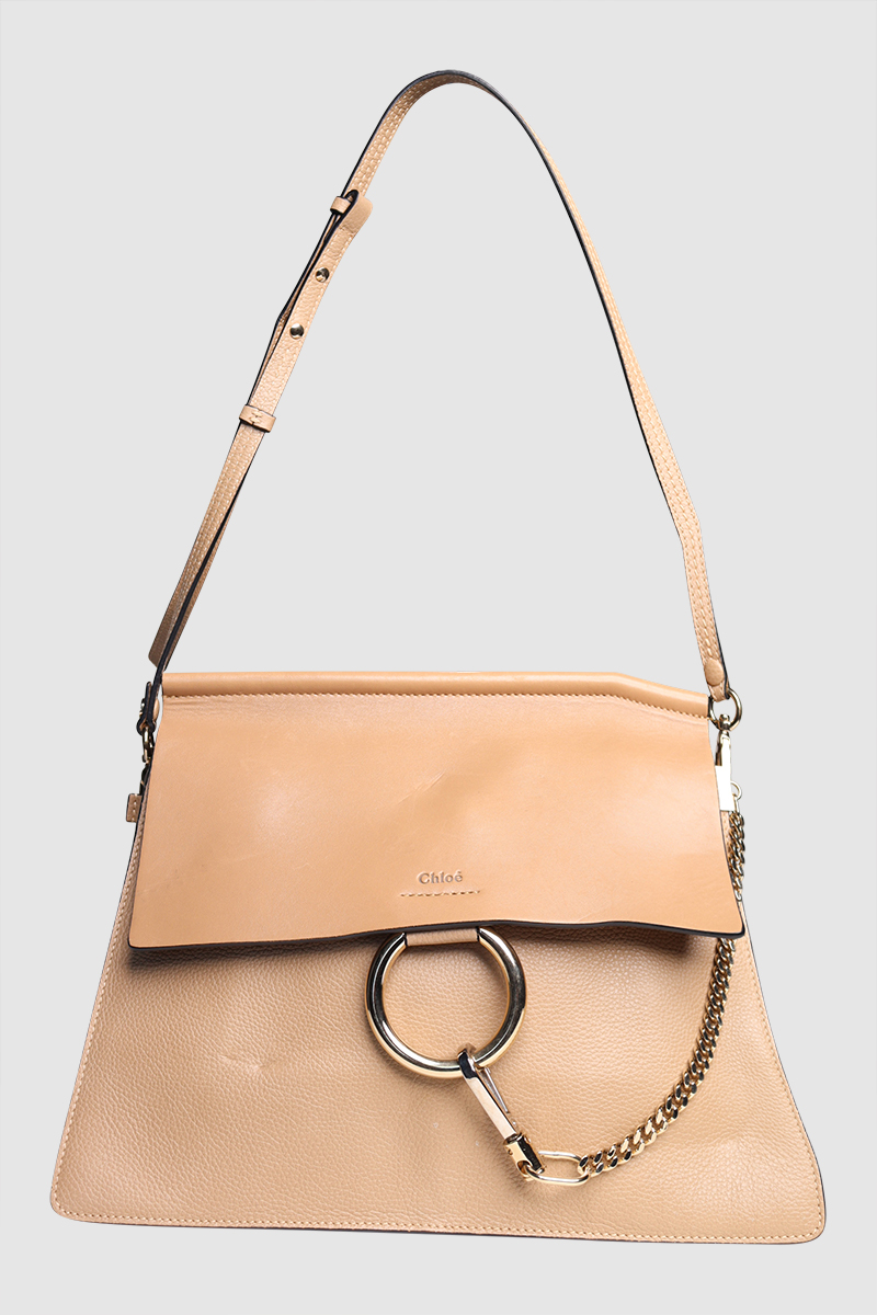 Faye Calfskin Shoulder Bag