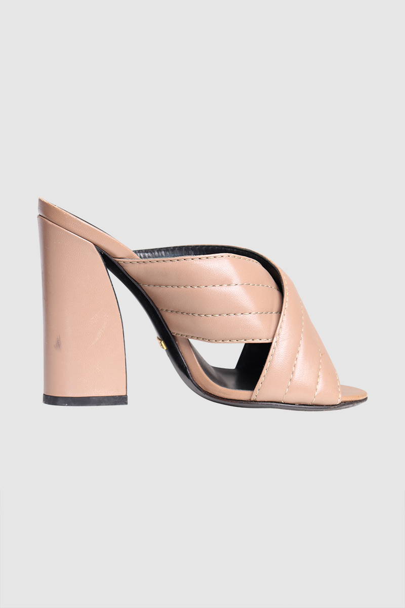 Quilted Leather Sandals