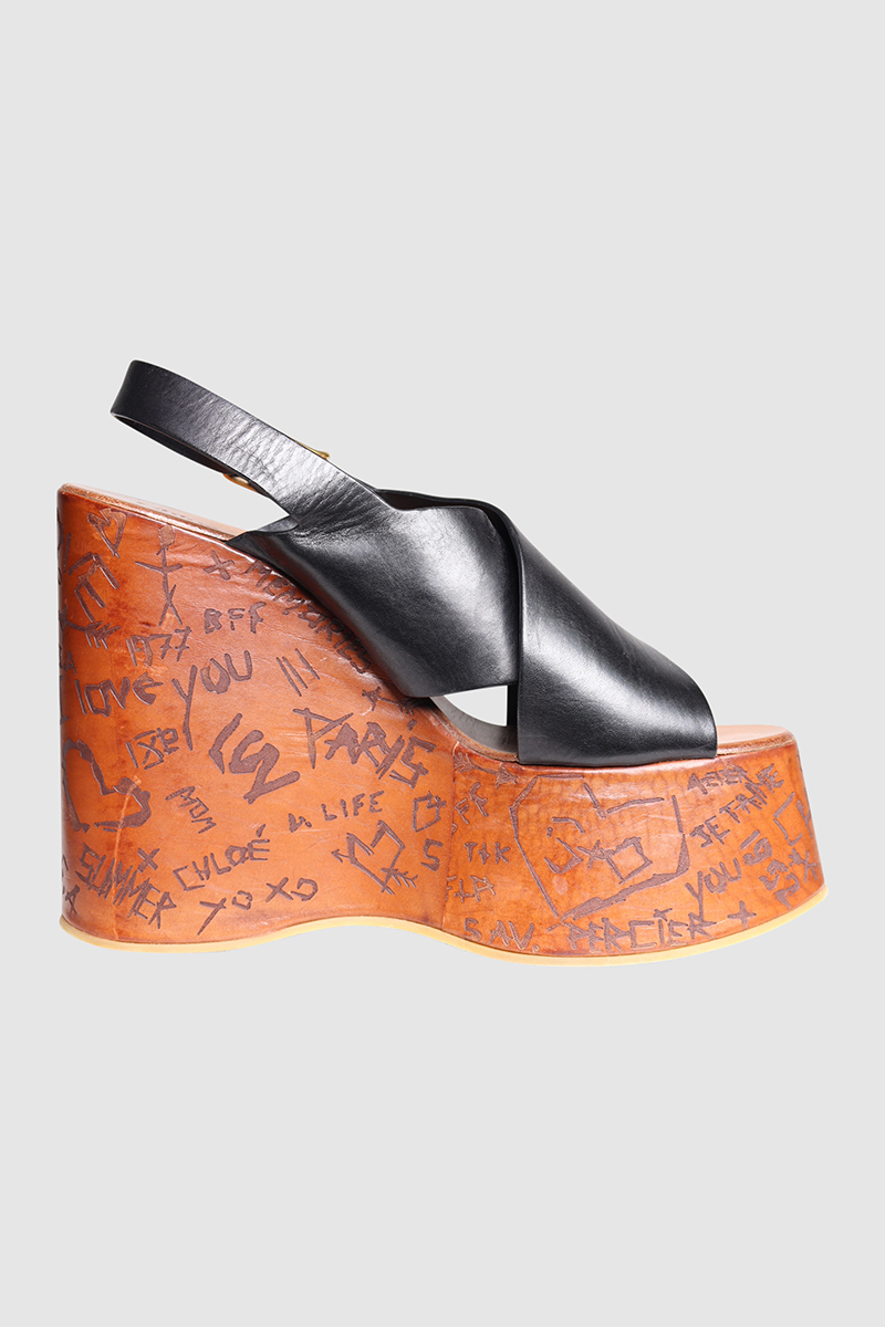 Maxime Leather Wedge