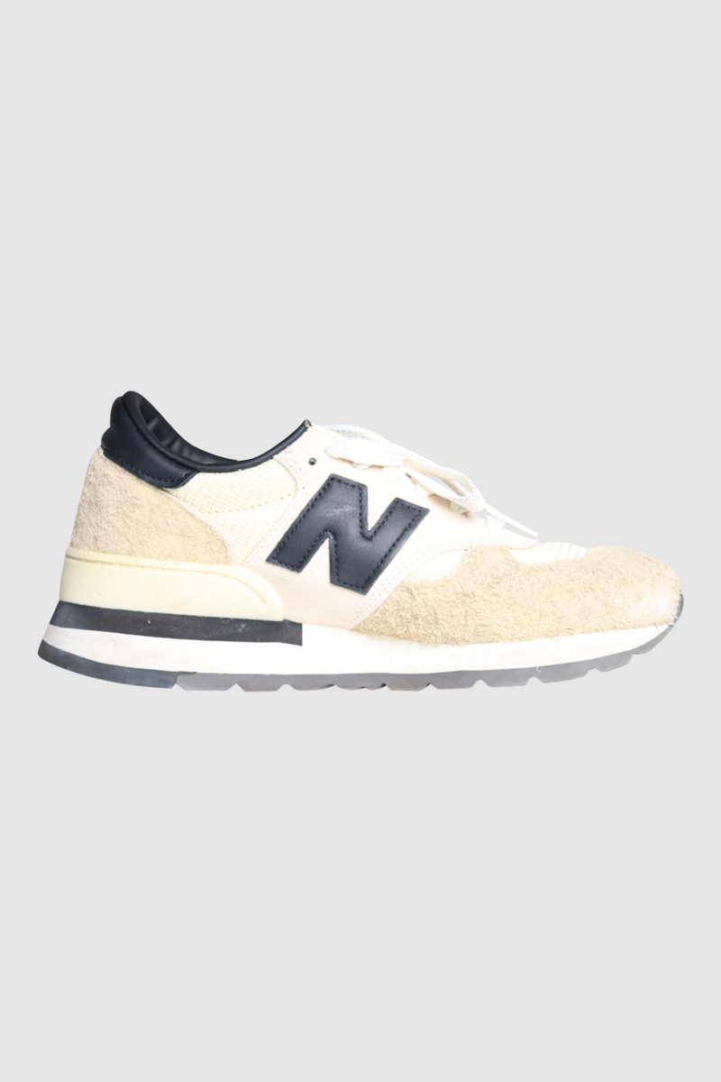 990 Leather Trimmed Suede Sneakers