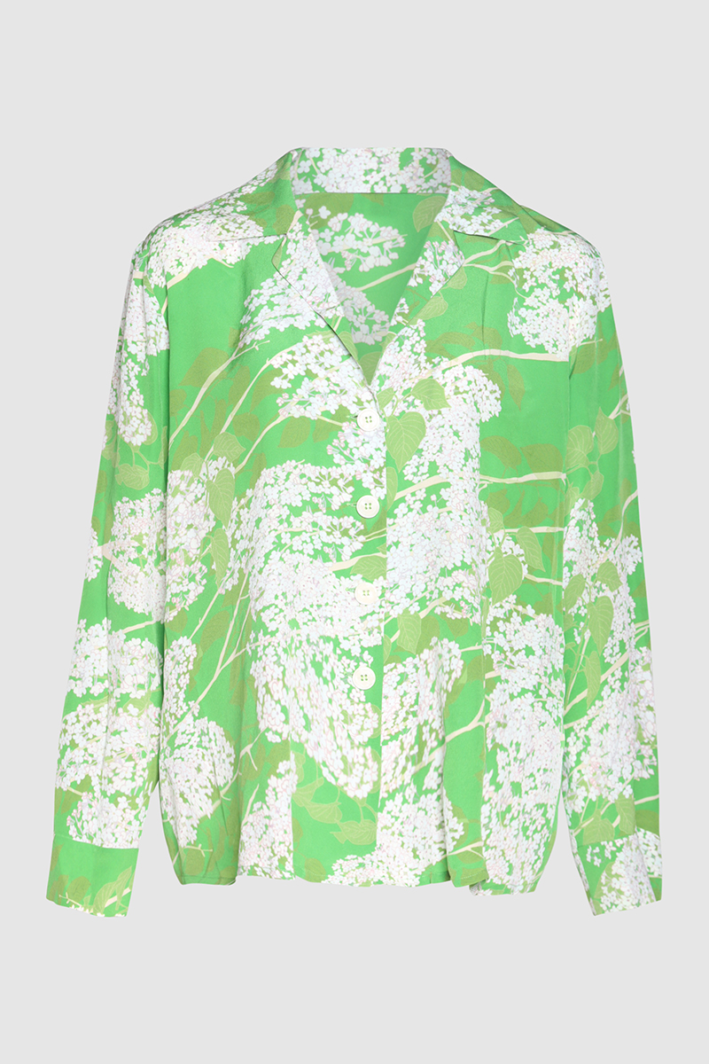 Louis Floral Print Silk Shirt