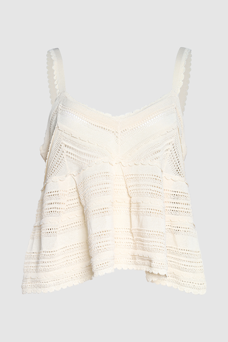 Lucky Lace Knit Tank Top